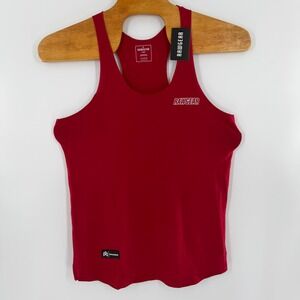Rawgear Mens Red Athletic Stringer Tank Top Gym Training Racerback Large NWT